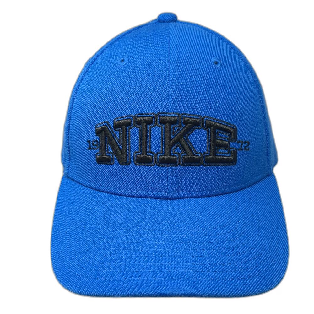 Nike Baseball Cap Blue One Size Adjustable Strapback Legacy91 1972 Graphic Hat